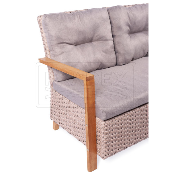 Диван Pradex Порту тримісний з одним підлокітником-1