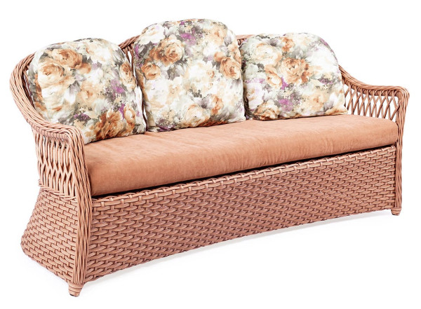 Диван з ротанга Pradex Прованс тримісний Бежевий-0