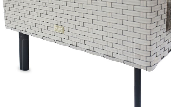 Диван з ротанга Pradex Тетріс двомісний Бежевий-2