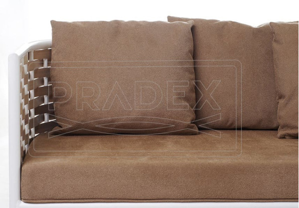 Диван из ротанга Pradex Тин двухместный Коричневый-2