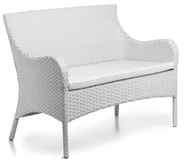 Диван из ротанга Pradex Тоскана двухместный Белый-0