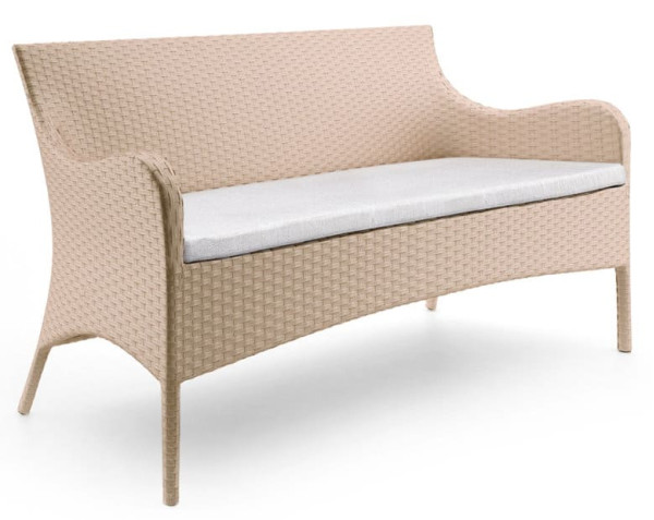 Диван из ротанга Pradex Тоскана трёхместный Бежевый-0