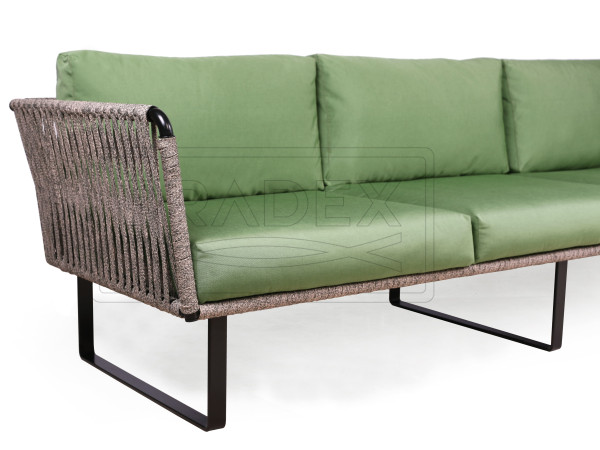 Садовий диван Pradex Твіст-М Лаунж тримісний-4
