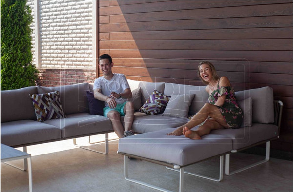 Садовий диван Pradex Твіст-М Лаунж тримісний-6