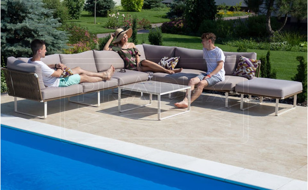 Садовий диван Pradex Твіст-М Лаунж тримісний-5