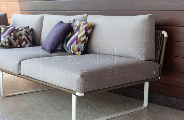 Диван Pradex Твист-М без подлокотников Белый-2