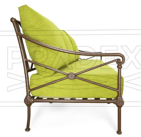 Диван Pradex Верона Лаунж трехместный Коричневый-1