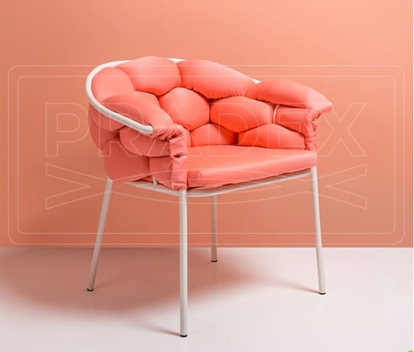 Кресло Pradex Элеонор Розовое-2