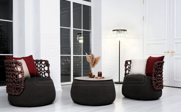 Кресло Pradex Гелиос Коричневое-8