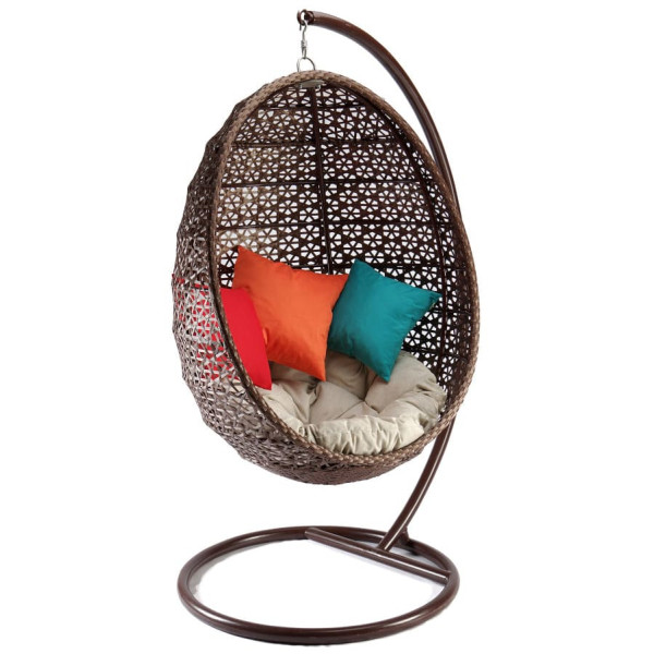 Кресло-качель Pradex Кокон Коричневый-0