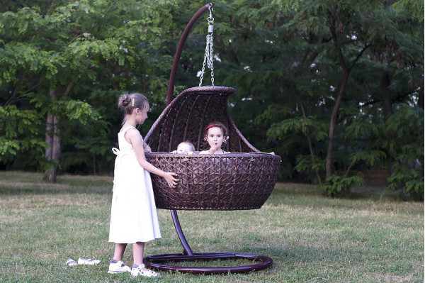 Кресло-качель Pradex Колыбель Бежевый-1