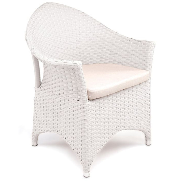 Кресло из ротанга Pradex Марокко Белый-0