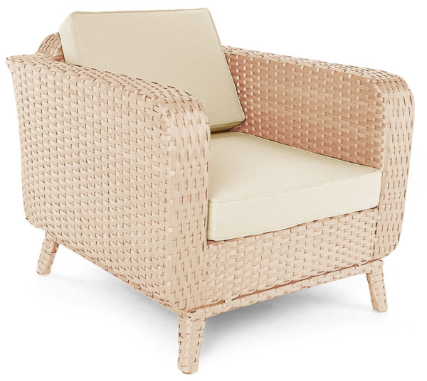 Крісло з ротанга Pradex Теннессі Бежевий-0