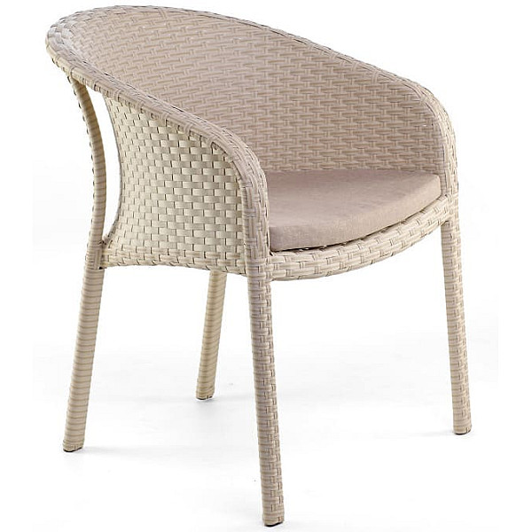 Кресло из ротанга Pradex Блюз Бежевое-0