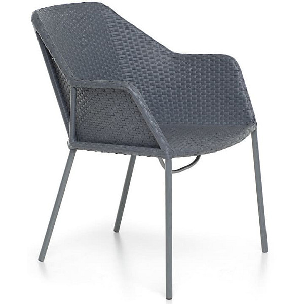 Кресло из ротанга Pradex Бриз Серое-0