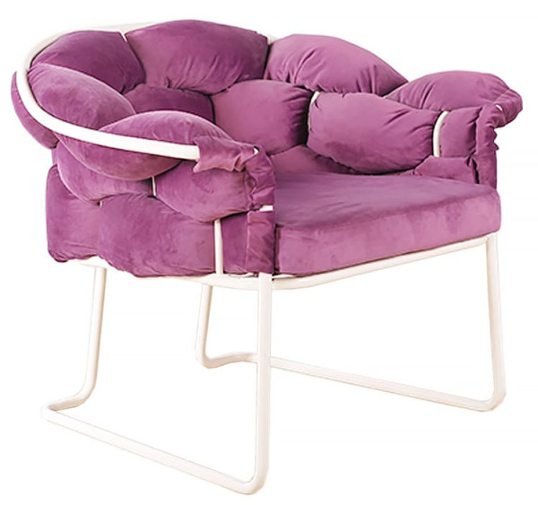 Кресло Pradex Элеонор Лаунж Фиолетовый-0