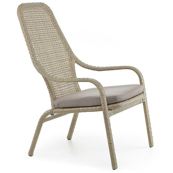 Кресло из ротанга Pradex Лэйзи Высокое-0