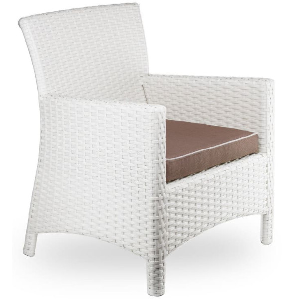 Крісло із ротанга Pradex Омега-М Біле-0