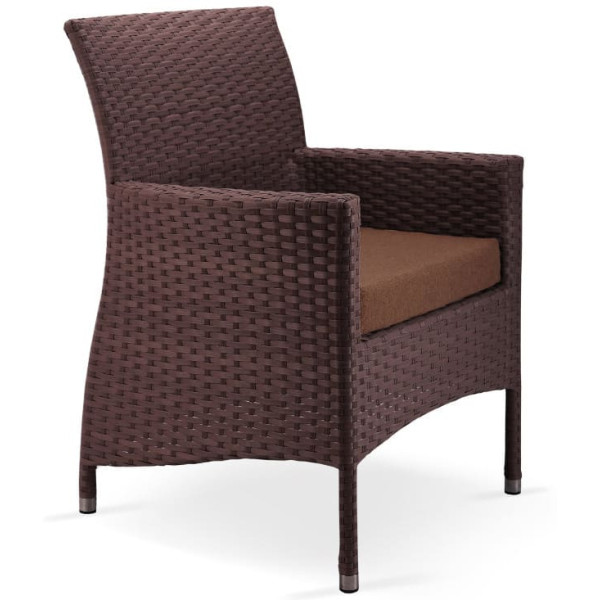 Крісло із ротанга Pradex Омега Темно-коричневе-0