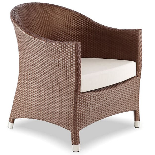 Кресло из ротанга Pradex Парадиз Лаунж Коричневое-0