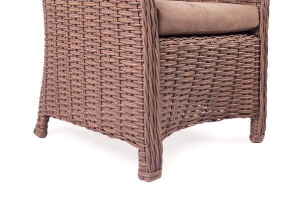 Кресло из ротанга Pradex Аделина Коричневое-2