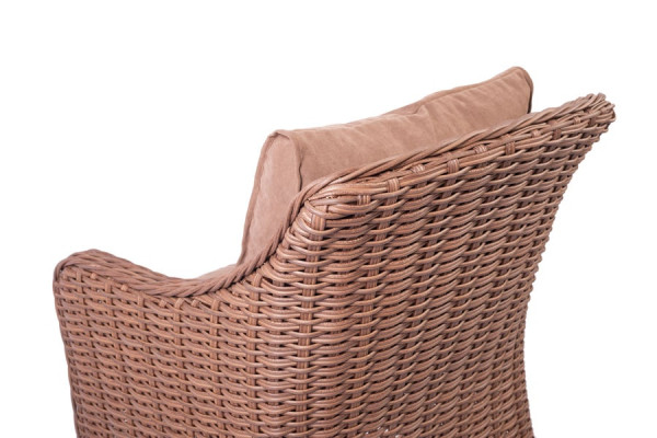 Кресло из ротанга Pradex Аделина Коричневое-3