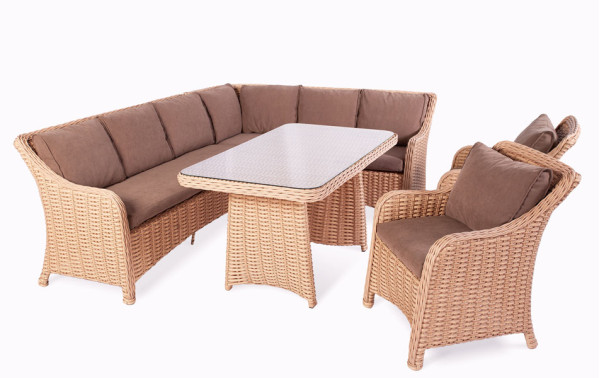 Крісло з ротанга Pradex Аделіна Бежеве-5