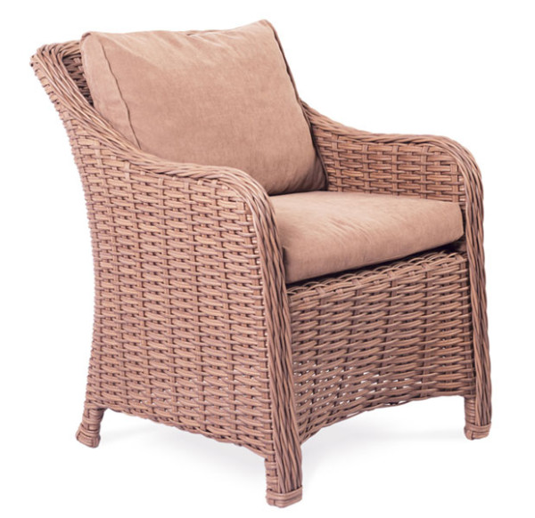 Кресло из ротанга Pradex Аделина Коричневое-0