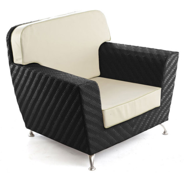 Крісло з ротанга Pradex Флорида Чорне-0