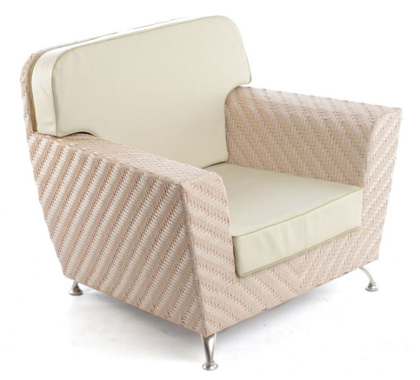 Кресло из ротанга Pradex Флорида Бежевое-0