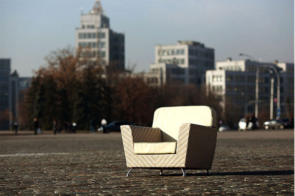 Кресло из ротанга Pradex Флорида Бежевое-1