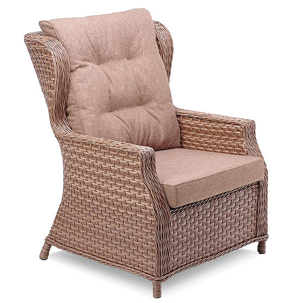 Кресло из ротанга Pradex Глория Коричневое-0