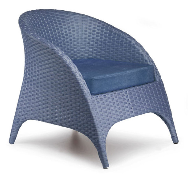 Крісло з ротанга Pradex Гольф Синє-0