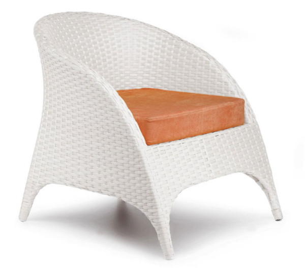 Кресло из ротанга Pradex Гольф Белое-0