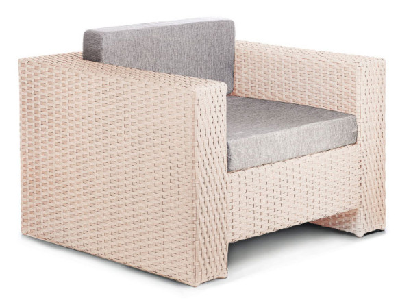 Крісло з ротанга Pradex Гранд Бежеве-0