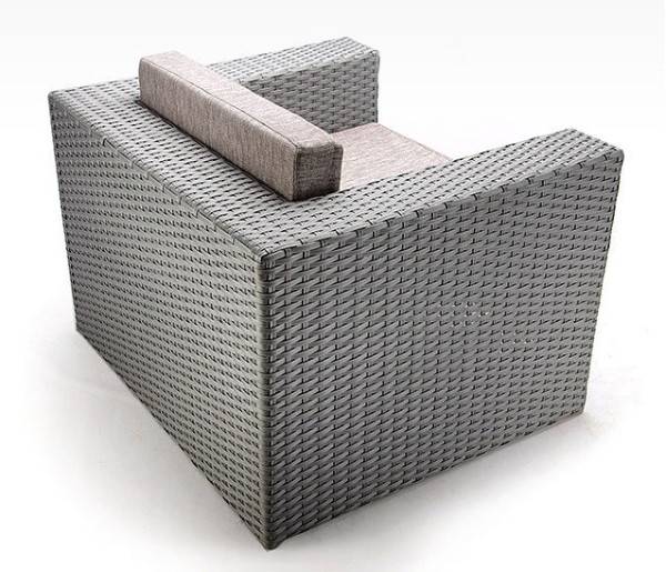 Кресло из ротанга Pradex Гранд Серое-2