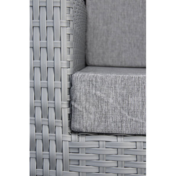 Кресло из ротанга Pradex Гранд Серое-4