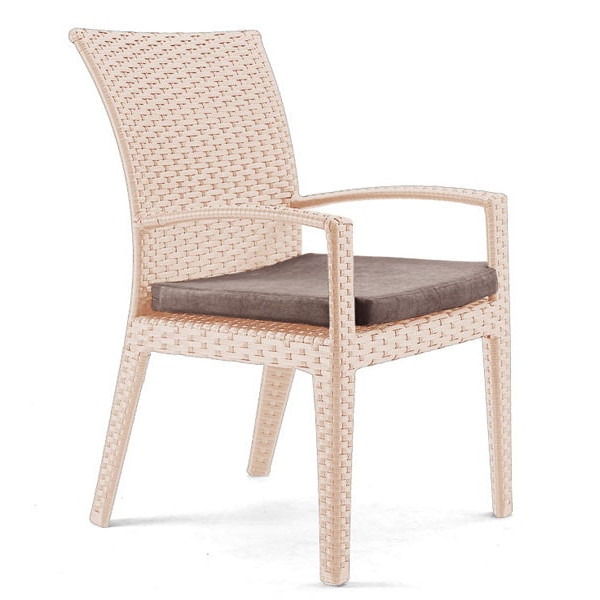 Крісло з ротанга Pradex Каліфорнія Бежеве-0