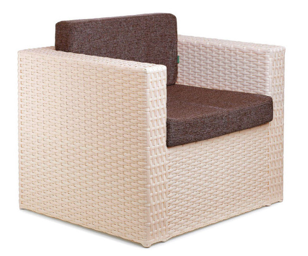 Кресло из ротанга Pradex Мартин Бежевое-0