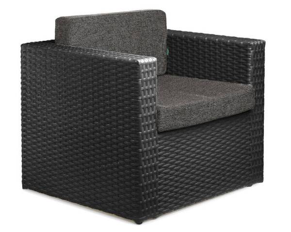 Крісло з ротанга Pradex Мартін Чорне-0