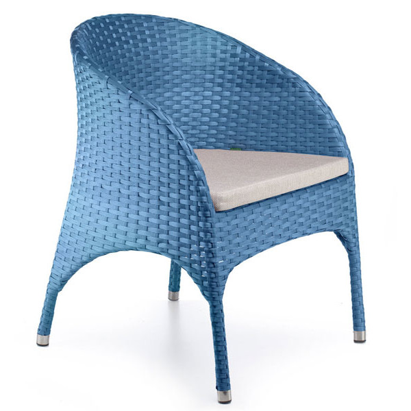 Кресло из ротанга Pradex Монтана Синее-0