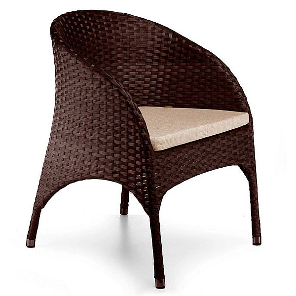Крісло із ротанга Pradex Монтана Темно-коричневе-0