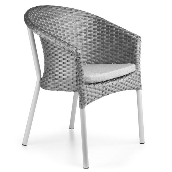 Крісло з ротанга Pradex Неаполь Лайт Сіре-0