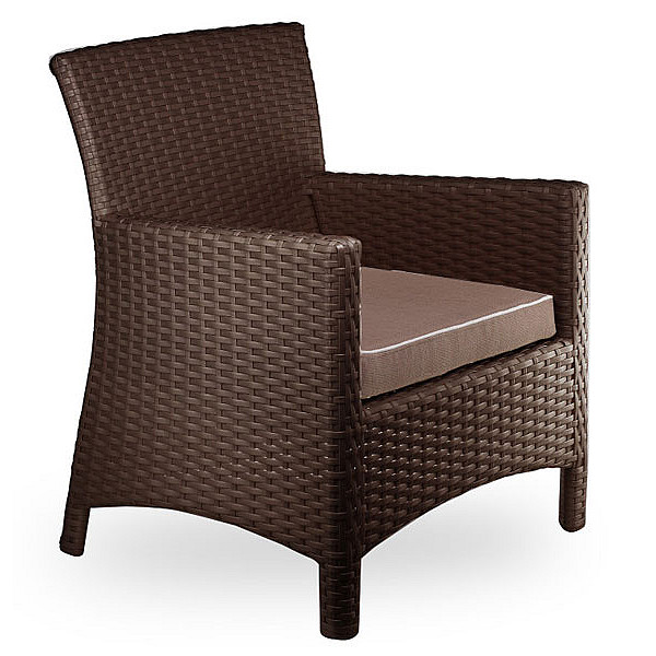 Кресло из ротанга Pradex Омега-М Темно-коричневое-0