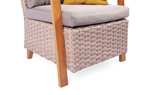 Крісло з ротанга Pradex Порту Бежеве-3