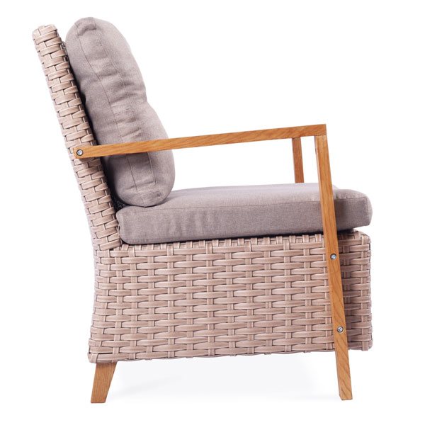 Крісло з ротанга Pradex Порту Бежеве-1