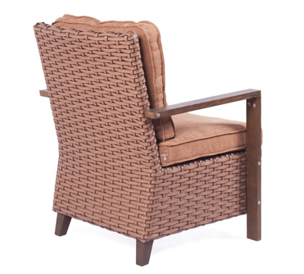 Кресло из ротанга Pradex Порту Коричневое-2