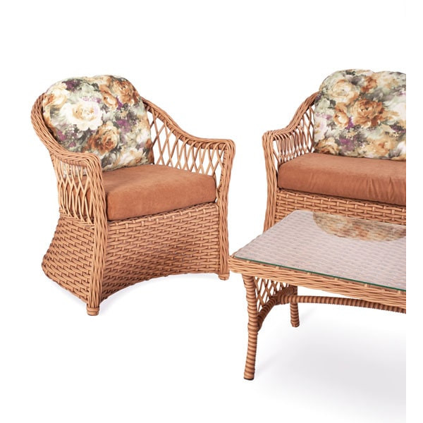 Кресло из ротанга Pradex Прованс Коричневое-4