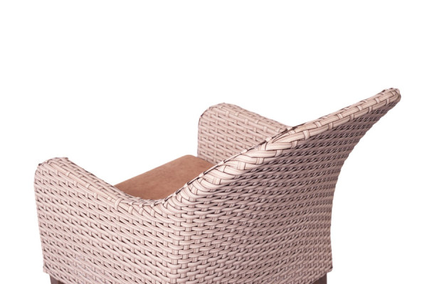 Кресло из ротанга Pradex Рондо Бежевое-6