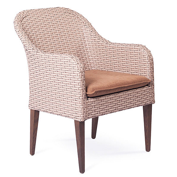 Кресло из ротанга Pradex Рондо Бежевое-0